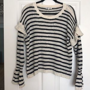 Woven Heart Chenille Sweater